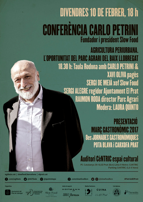 Carlo Petrini Conferencia El Prat Barcelona 